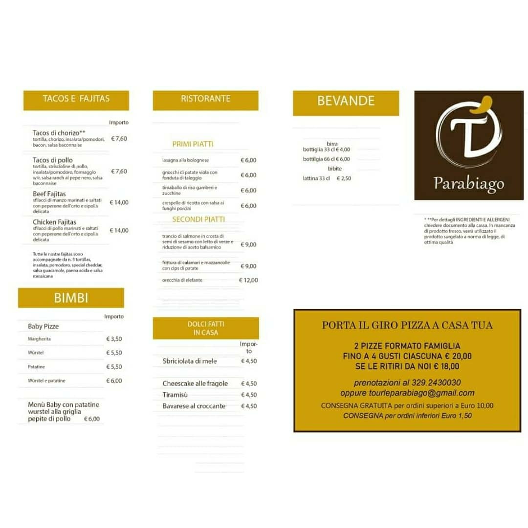 Menu Tourlé Lapizzeria E Ilgrill Parabiago-6